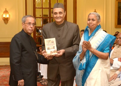 Pranab receives first copy of book 'Munger through the ages' 